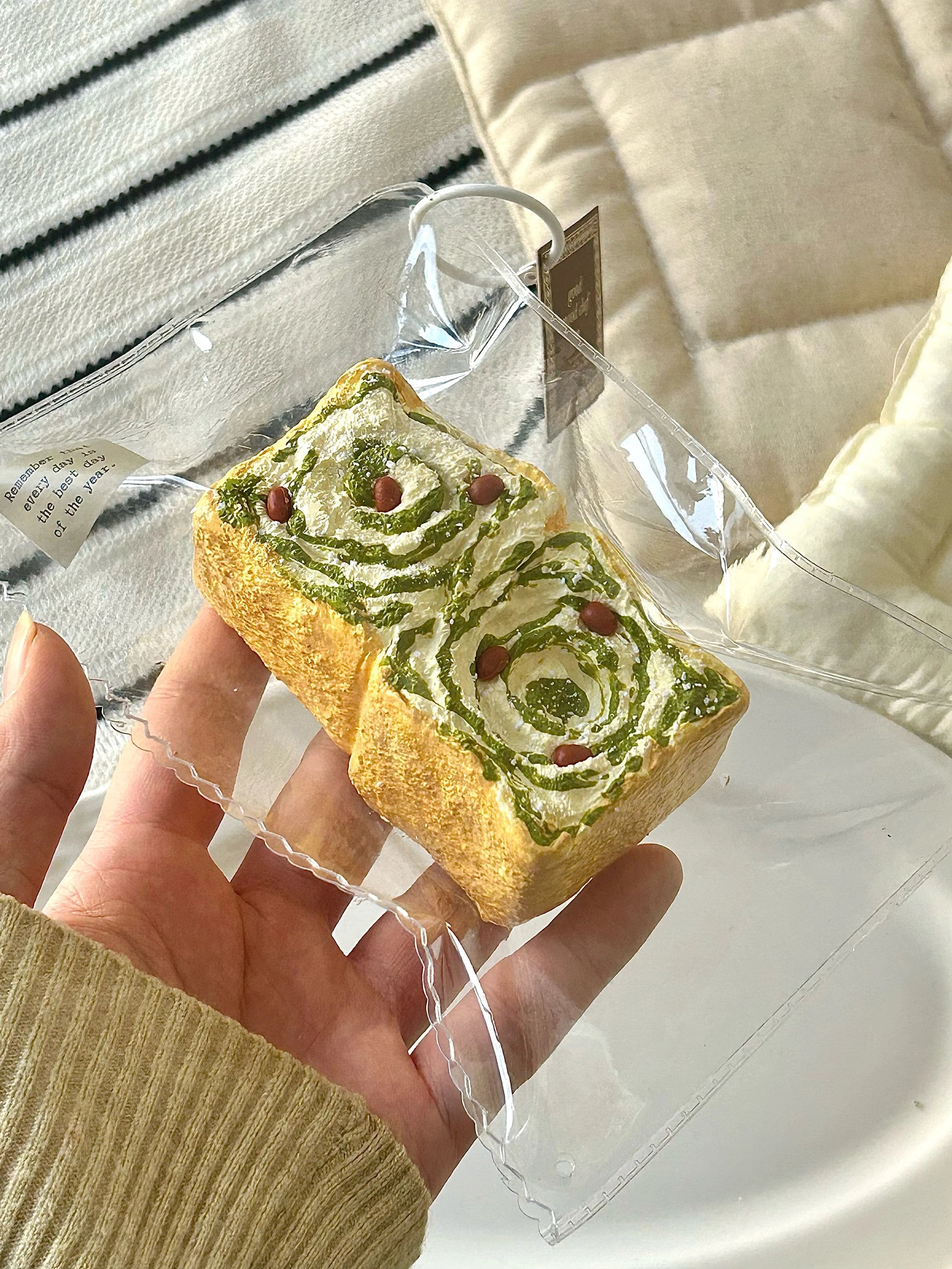 goodmoodchef 抹茶あずきトースト2連　クリーム感